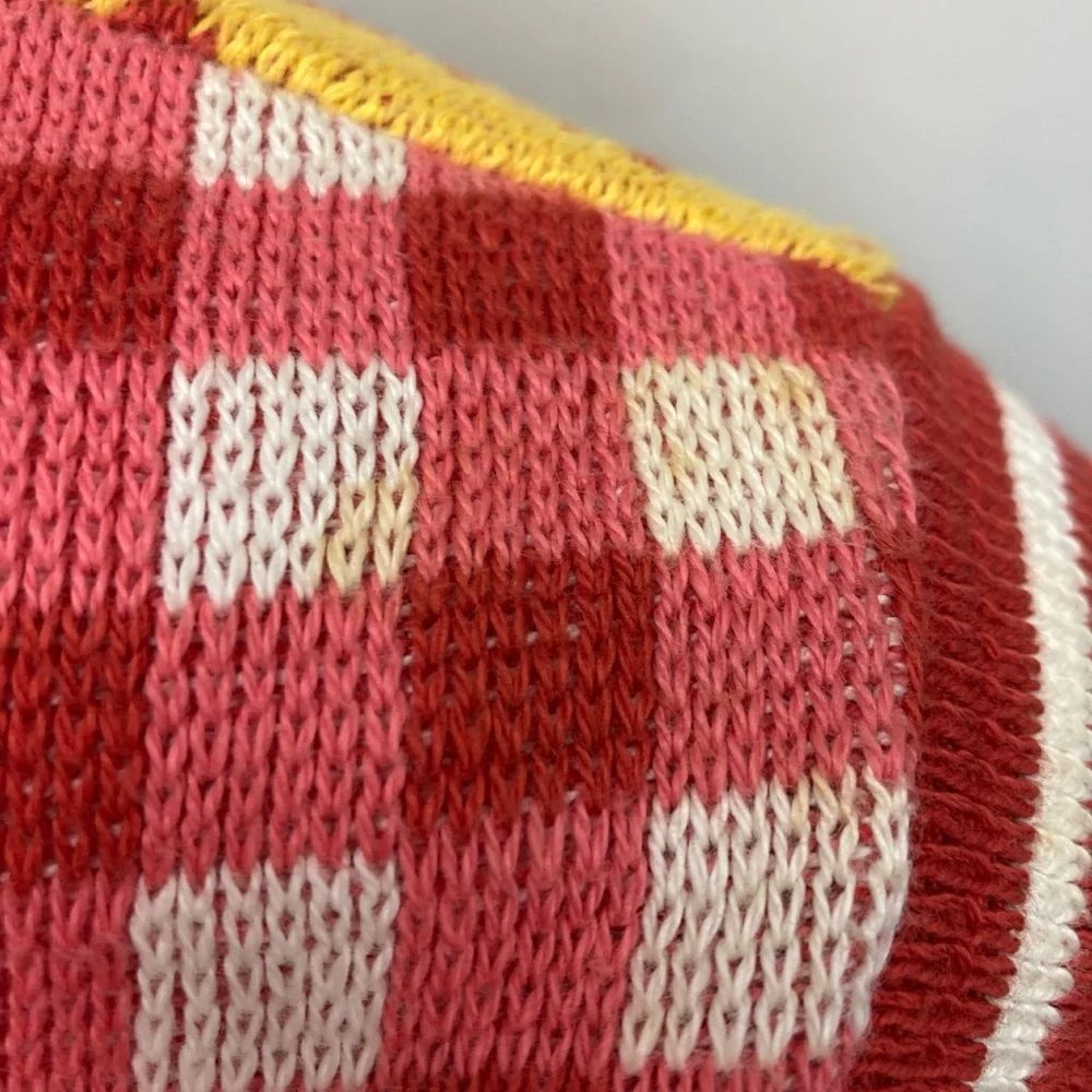 Vintage Betsey Johnson Alley Cat 70s Knit Gingham Set - Picture 6 of 9